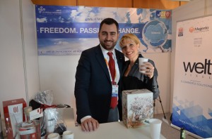 Stelian Burduhos, presedinte JCI Romania 2014 si Chiara Millani, presedinte JCI 2013